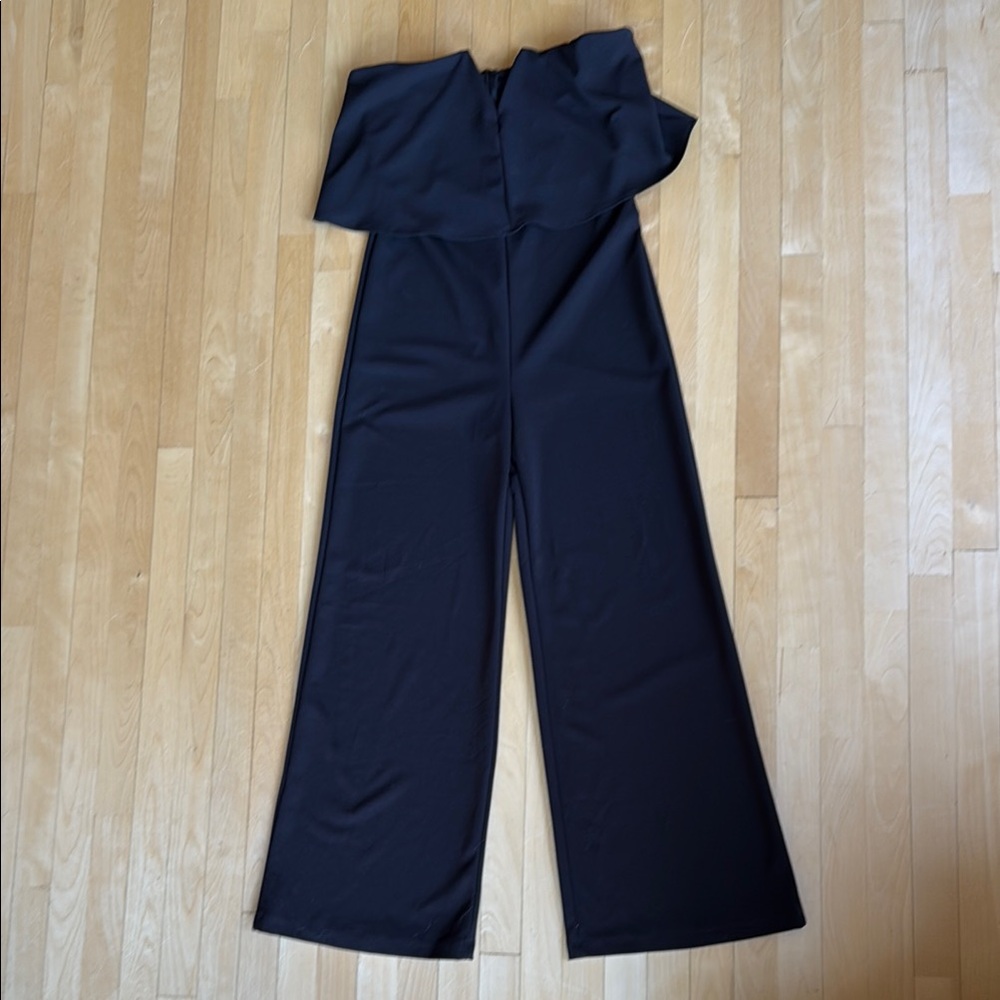 Lulu's Black Tailored Jumpsuit for Formal Occasions